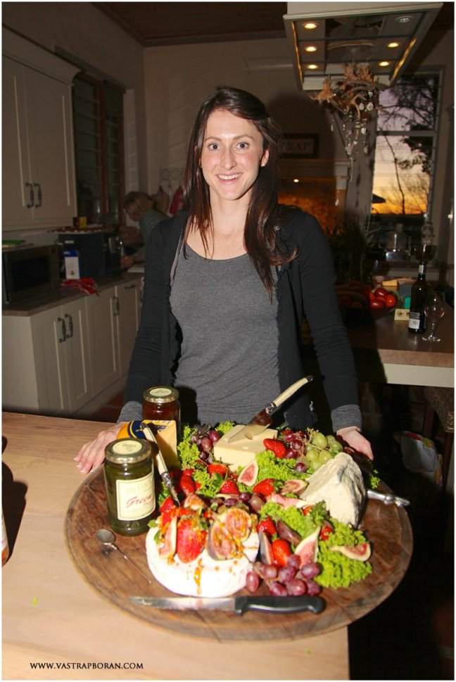 Hayley Breytenbach from Brenaissance Stud with her decadent cheese board. 